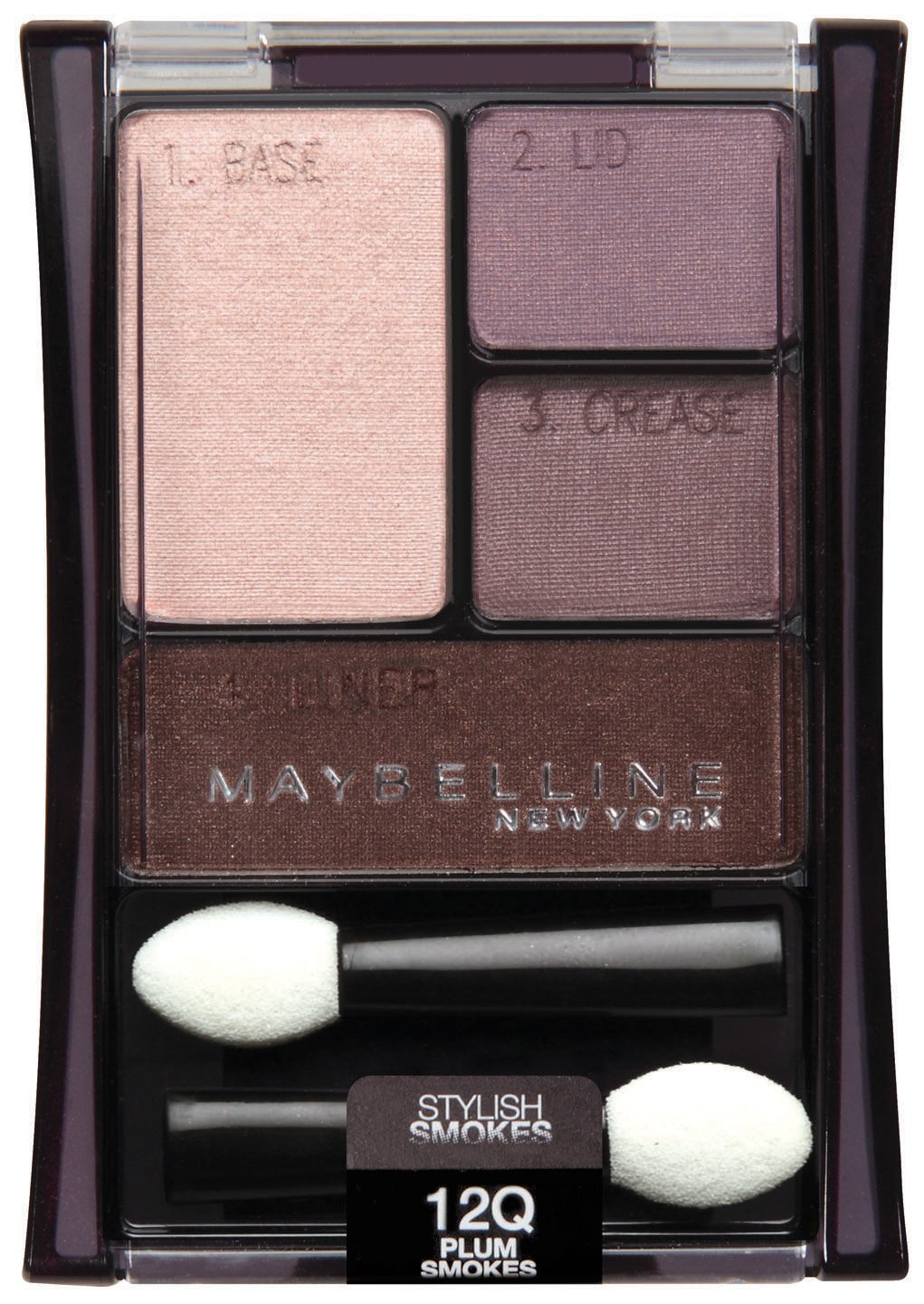 (Pack 2) Maybelline New York Expert Wear Eyeshadow Quads, 12q Plum Smokes Stylis