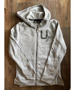 Under Armour Boys Youth Large Gray Full Zip Fleece Lined Hoodie Jacket - $129.05 MXN