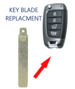 2017-2021 Hyundai / Remote Flip Key Blade / PN: 81996-G800 752 STAMPED - $164.91 MXN