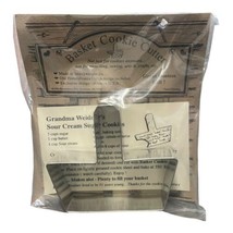 Cookie Cutter Basket Shape &amp; Sugar Cookie Recipe Card PA Dutch USA Made - $9.19