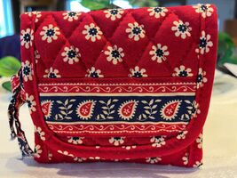 Vera Bradley Vintage Pocket Wallet Americana with ID Pocket Zippered Coi... - $19.00