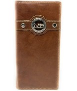 Western Men&#39;s RFID Genuine Leather Praying Cowboy Bifold Long Wallet - £23.44 GBP