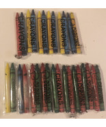 Kids Meal &amp; Prize Crayons Lot Of 15 Various Packs Of 2 Crayons Per Pack T7 - $14.84