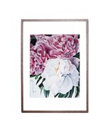 Original Watercolor Peonies flowers 15.6 x 19.5" Designer Home Decor Botanical - $365.00
