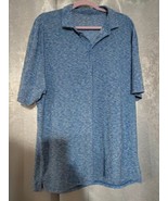 Real Ranch Golf Polo Shirt Cool Cell Shirt XL Blue Short Sleeve Wicking  - €12,61 EUR