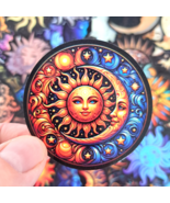 50 PCS Celestial Sun and Moon Sticker Pack, Art Aesthetic Stickers, Gala... - $11.85