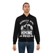 Men&#39;s All-Over Print Bomber Jacket: Hike in Style With Nature-Inspired Art - £68.08 GBP+