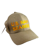 Cobra Mens US Navy Seabees Tan Adjustable Men&#39;s Cap - $12.87