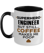 Engineer Funny Mug - 11 oz Two Tone Black Coffee Cup For Friends Office  - £11.82 GBP