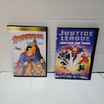 Superman DVD lot Superman vs. Nature &amp; War  &amp; Justice League Justice on Trial - £2.35 GBP