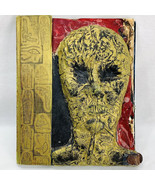 Handmade Artist Box Stash Box Book 3 D Mummy Folk Art Book of the Dead - $61.75