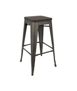 BS-TW-OR DK-AN2 30.25 x 17.75 x 17.75 in. Oregon Bar Stool, Bamboo Top &amp;... - $253.11