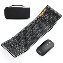 Foldable Keyboard And Mouse, Xkm01 Folding Bluetooth Keyboard Mouse Combo For Bu - £109.37 GBP
