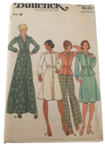 Butterick Sewing Pattern 4028 Dress Top Shirt Skirt Pants 1970s Vintage UC 8 - £10.21 GBP