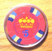 (1) $5. Crown Casino Chip - New Orleans, Louisiana - £6.33 GBP