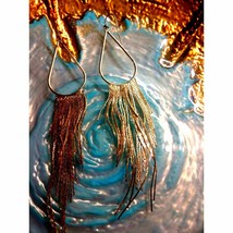 10kgp Gold Tassel Like Earrings - $12.87