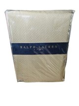 Ralph Lauren 60x104&quot; Oblong Rectangle Basketweave Reed Gold Tablecloth NEW - £29.31 GBP