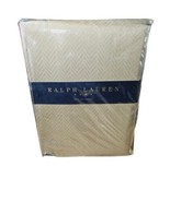Ralph Lauren 60x104&quot; Oblong Rectangle Basketweave Reed Gold Tablecloth NEW - $720.09 MXN