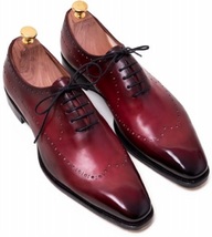 Innovative LEATHER New Arrival Wholecut OXFORD Patina Men Wedding Leather Shoes - £102.14 GBP