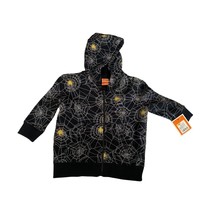 New Halloween Hoodie Boys Infant Baby Size 12 Months Black Webs Spiders ... - $12.86