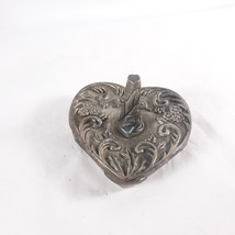 Vintage Jewelry Ring Holder Heart Signed Godinger Silver 1992 Decorative - £9.49 GBP