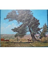 Vintage Tucuman Farm Scene by John Schmitz-Loha Lithograph 1967 Conoco Gas  - $10.90 CAD