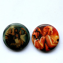 Vintage 1980s JOURNEY Button Pin Licensed Badges 1.25&quot;  Rock n Roll  - £5.47 GBP