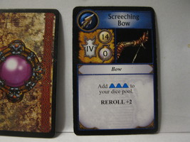 2005 World of Warcraft Board Game piece: Item Card - Screeching Bow - $1.00