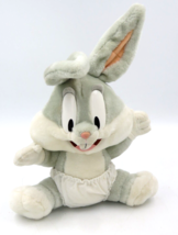 Six Flags Baby Bugs Bunny Looney Tunes 1997 Theme Park Plush Stuffed Animal Vtg - $14.80