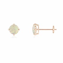 ANGARA Opal Solitaire Stud Earrings for Women in 14K Gold (AAA, 5MM) - £292.00 GBP