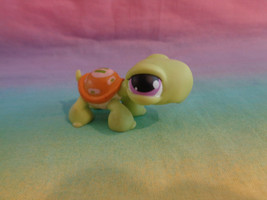 Littlest Pet Shop Green Turtle Purple Eyes #350 - £1.19 GBP