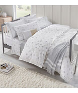 Sferra Punti White Standard Sham Grey Taupe Brushed Percale Print Italy NEW - $1,395.78 MXN