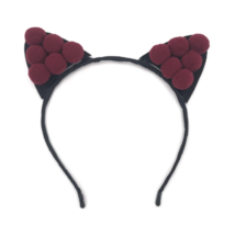 Women Girl Cute Pom Hair Band Handmade Kids Cat Ear Headband Halloween B... - £3.85 GBP