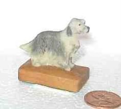 Mini Dog Figurine ENGLISH SETTER Resin Figurine by Arista...Reduced Price - £3.60 GBP