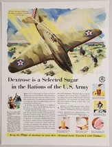 1942 Print Ad Dextrose Sugar in Army Rations Fighter Plane &amp; Tanks in Battle WW2 - £15.24 GBP