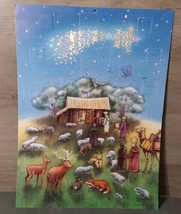 Vintage Advent Calender Nativity Scene 1993 Marcus Puster Germany Cardbo... - £10.82 GBP