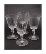 Val Saint Lambert Belgium Crystal BALMORAL Claret Wine Glasses 4 pc Set ... - $59.95