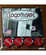 Logo Caps Red FOCUS Logo Tire Air Valve Cover Caps - Chrome Finish - $11.84 CAD