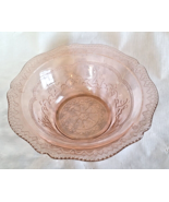 Federal Depression Glass Pink Patrician 8 1/2&quot; Large Round Berry or Serv... - £21.67 GBP