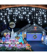 Cascada De Luces 480 LED Navideñas 49FT Decoracion Navidad Para Exterior... - $964.45 MXN