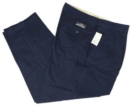 New Vtg 90s Colo Wear Pleated Chino Pants 40 X 30 Navy Blue Deadstock Nwt Nos ! - £15.11 GBP