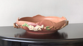 Vintage Roseville Pink Apple Blossom Console Bowl 330-10 - $150.00