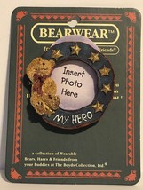 Boyds Bear Patriotic Pin, Billy Bearyproud, My Hero, Holds Photo Nos - £3.14 GBP