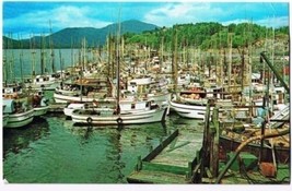 Prince Rupert British Columbia Postcard Fishing Fleet Halibut Capital of World - $2.96