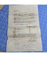 Antique Court Document Hanchett Bond Company Signed 1929 Cook County Notary - $253.63 MXN