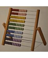 WOODEN Abacus IKEA  Kid Math Counting Number Folding Montessori Toy NIB - $613.55 MXN