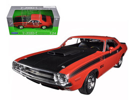 1970 Dodge Challenger T/A Red with Black Hood and Black Stripes &quot;NEX Models&quot; 1/2 - £30.85 GBP