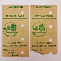 Jamestown Festival Park, Jamestown Settlement Virginia Visitors Pass Stub 1999 - £35.77 GBP