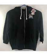 Majestic Womens Size XL Black Miami Marlins Zip Front Hoodie Sweatshirt ... - £18.49 GBP