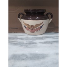 McCoy Pottery USA Spirit Of Seventy Six Bean Pot Cookie Jar, Carved Eagl... - £16.24 GBP